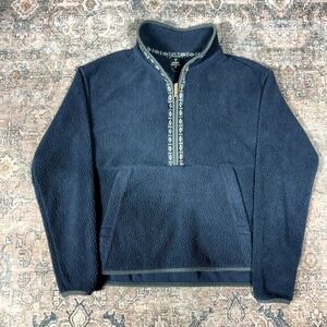 KÜHL Hygge Jacket Women's S Blue Sherpa Fleece 1/2 Zip Hiking Gorpcore Pullover